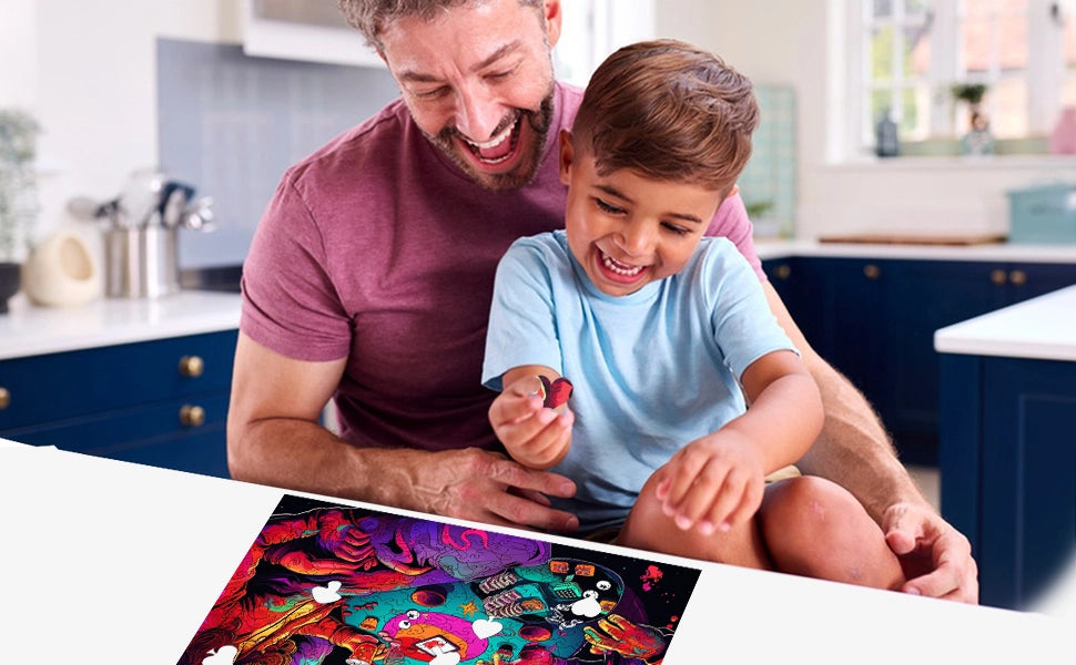 Poker Palooza 300 Piece Wooden Jigsaw Puzzle Trippy