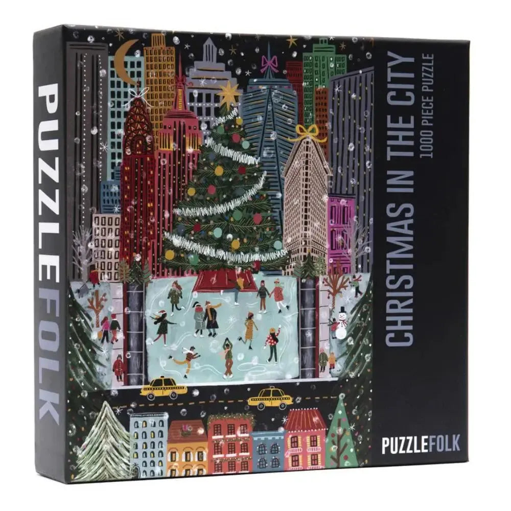 Christmas in the City 1000 Piece Jigsaw Puzzle PuzzleFolk