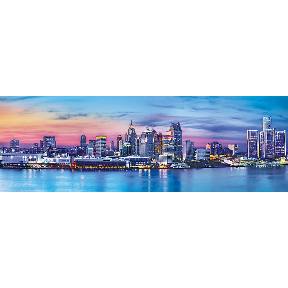 Detroit Michigan 1000 Piece Panoramic Jigsaw Puzzle MasterPieces