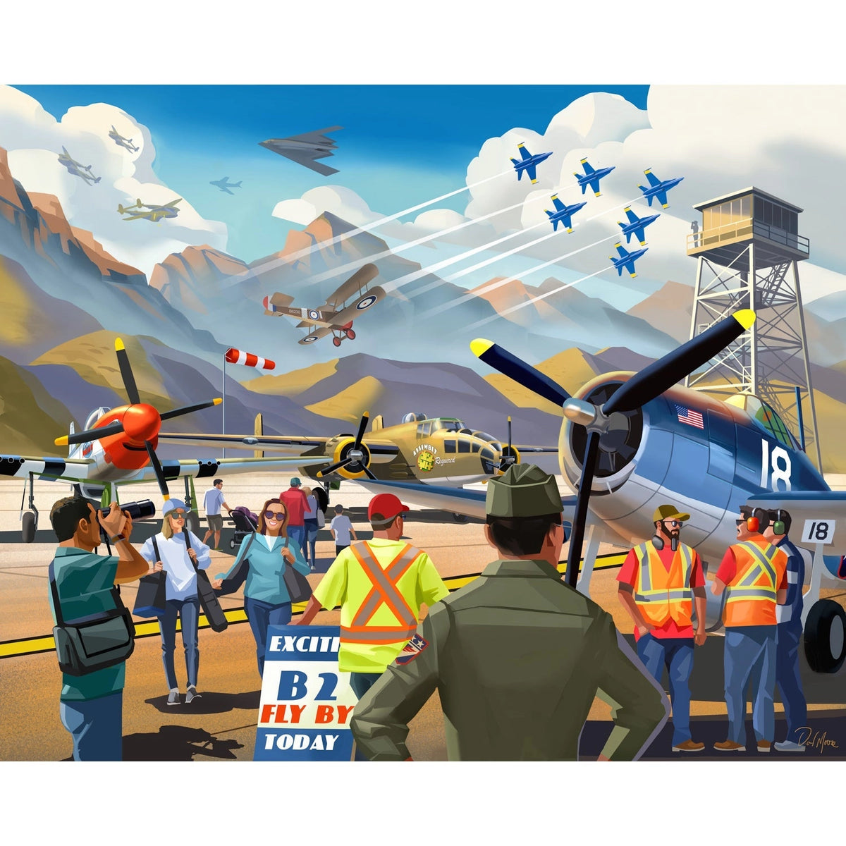 Air Show 500 Piece Jigsaw Puzzle Boardwalk