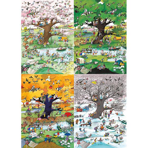 4 Seasons Cartoon Classics 2000 Piece Jigsaw Puzzle Heye