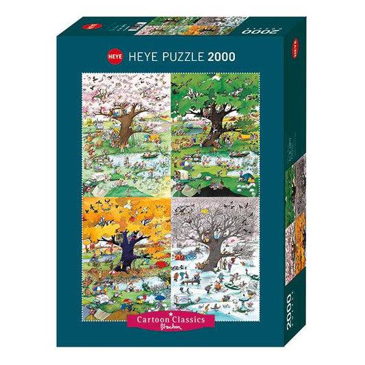 4 Seasons Cartoon Classics 2000 Piece Jigsaw Puzzle Heye