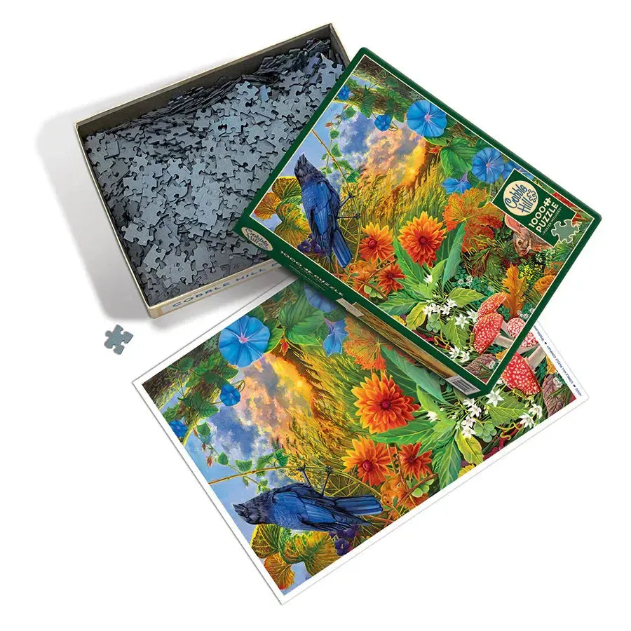 Woodland Gathering 1000 Piece Jigsaw Puzzle Cobble Hill