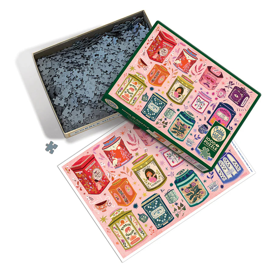 Tea Tin Treasures 1000 Piece Jigsaw Puzzle Cobble Hill