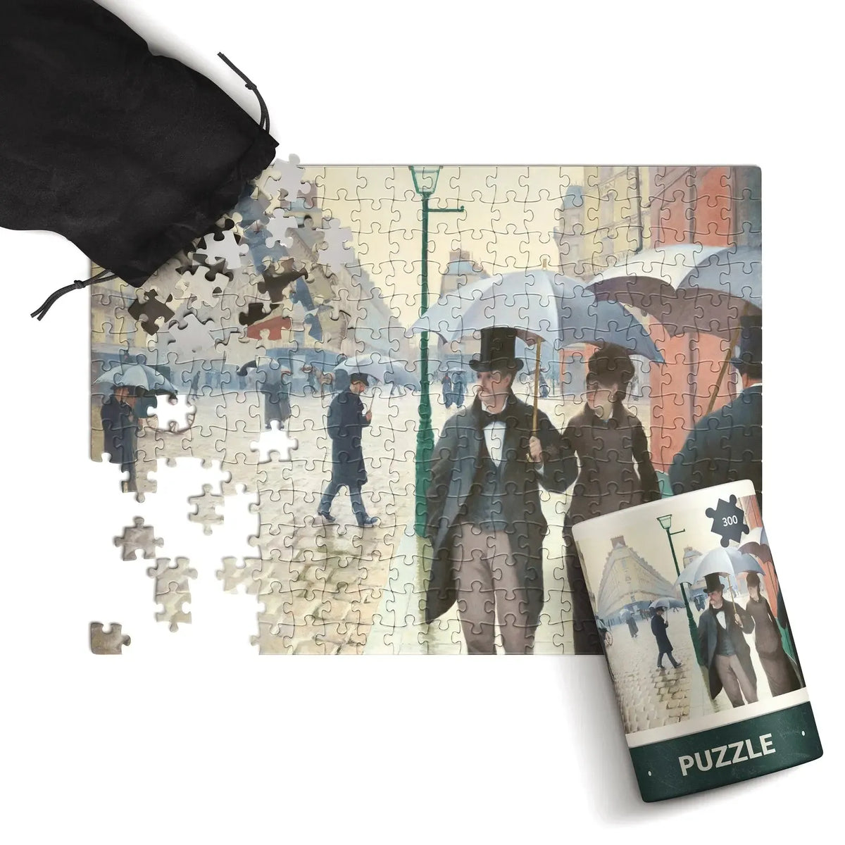 Paris Street; Rainy Day by Gustave Caillebotte 300 Piece Jigsaw Puzzle TIAD