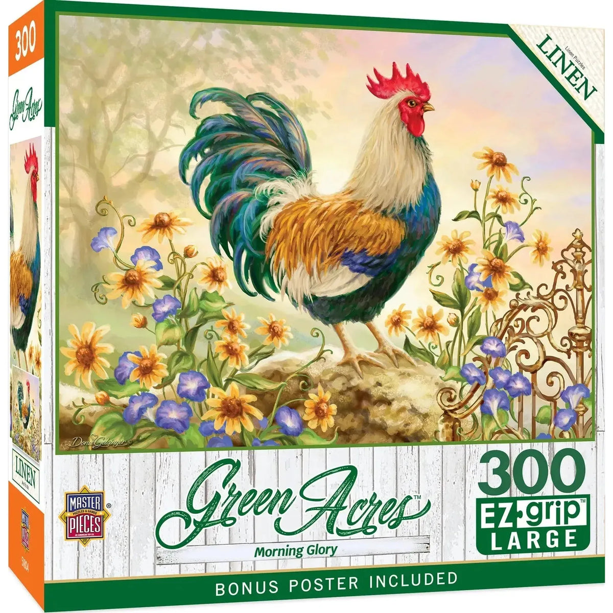 Morning Glory Green Acres 300 Piece EZ-Grip Jigsaw Puzzle MasterPieces