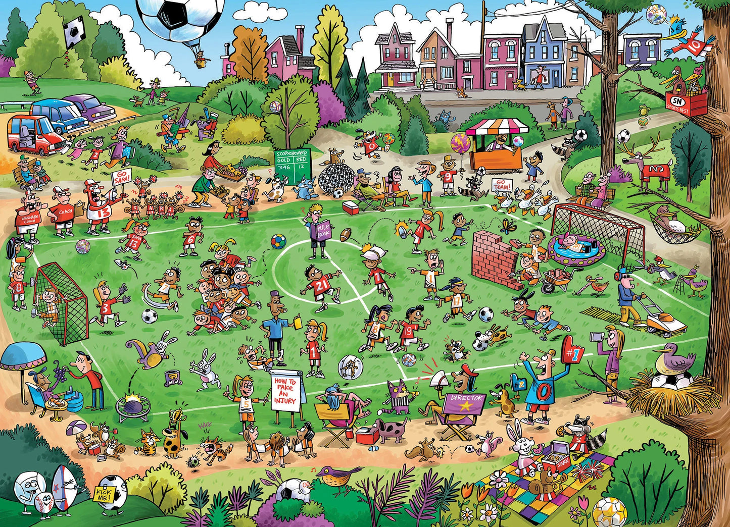 Offside Antics 1000 Piece Jigsaw Puzzle Cobble Hill