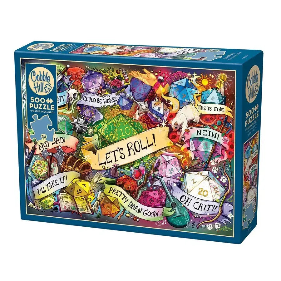 Let's Roll! 500 Piece Jigsaw Puzzle Cobble Hill