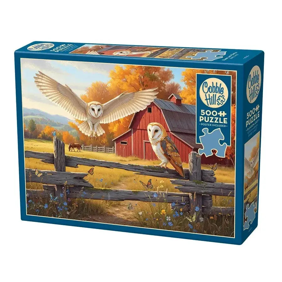 Barn & Owls 500 Piece Jigsaw Puzzle Cobble Hill
