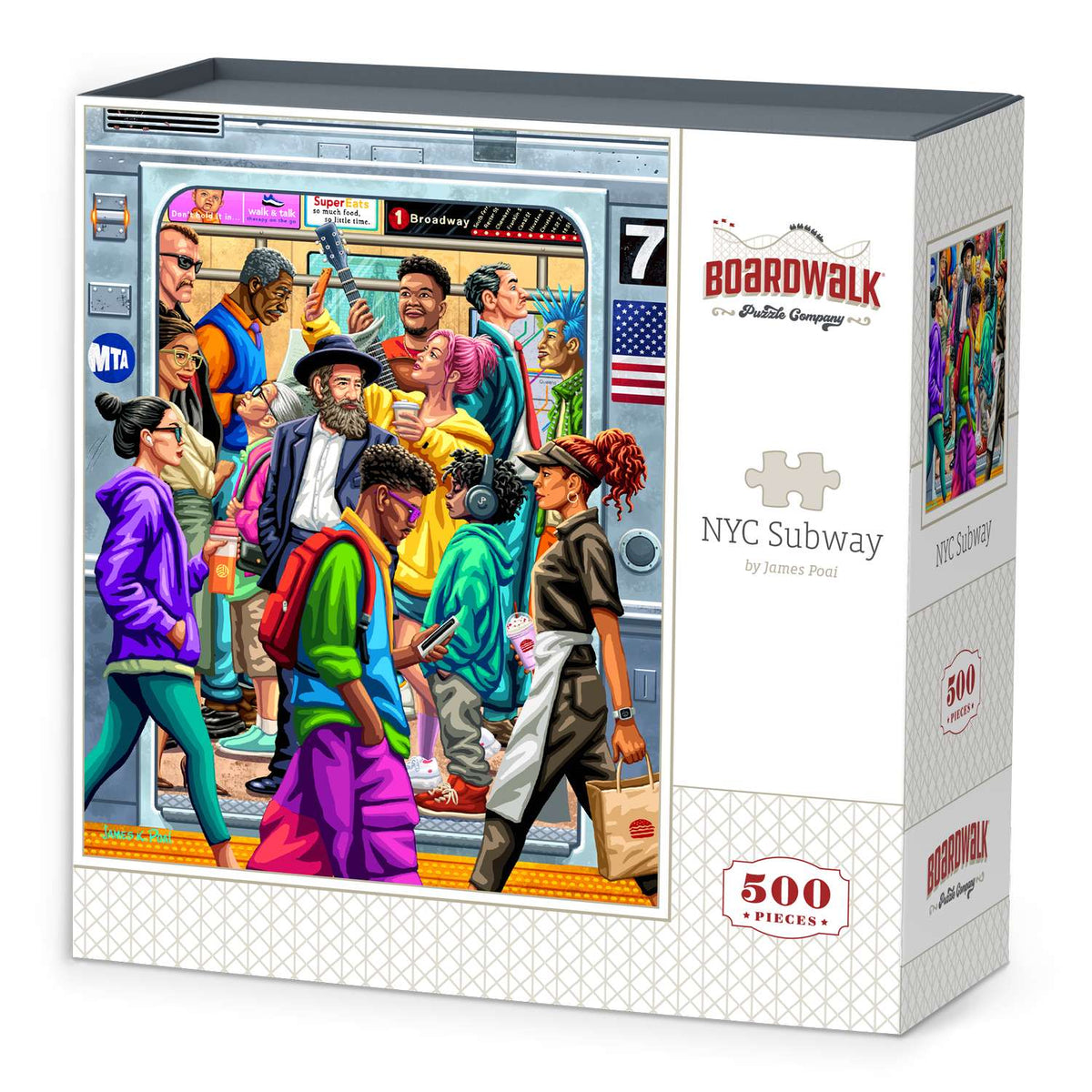 NYC Subway 500 Piece Jigsaw Puzzle Boardwalk