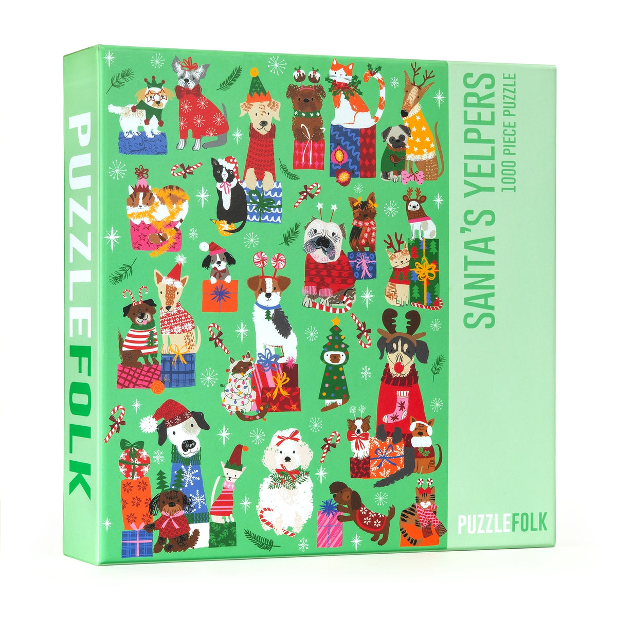 Santa's Yelpers 1000 Piece Jigsaw Puzzle PuzzleFolk