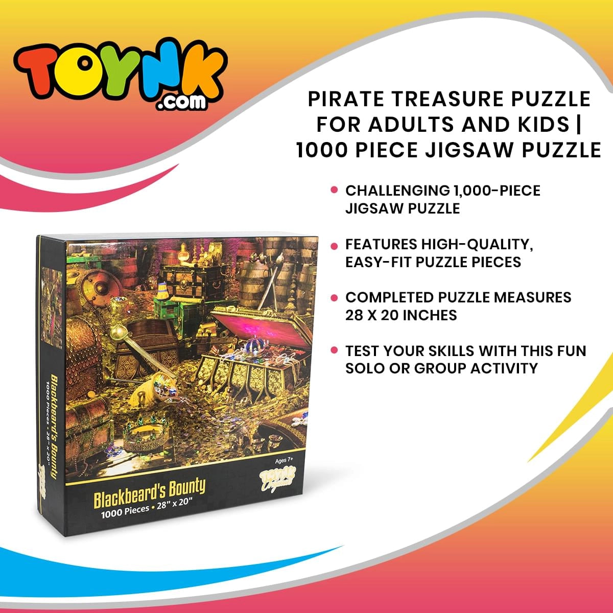 Blackbeard's Bounty 1000 Piece Jigsaw Puzzle Toynk
