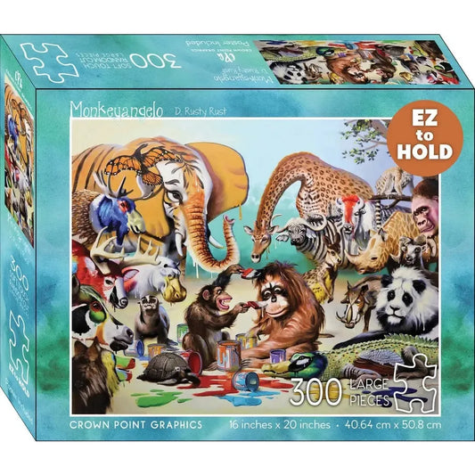 Monkeyangelo 300 Piece Soft Touch Jigsaw Puzzle Crown Point