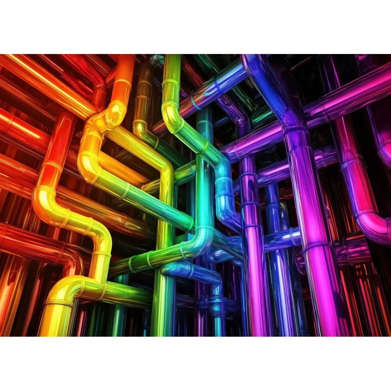 Colorful Chrome 1000 Piece Jigsaw Puzzle Snappy