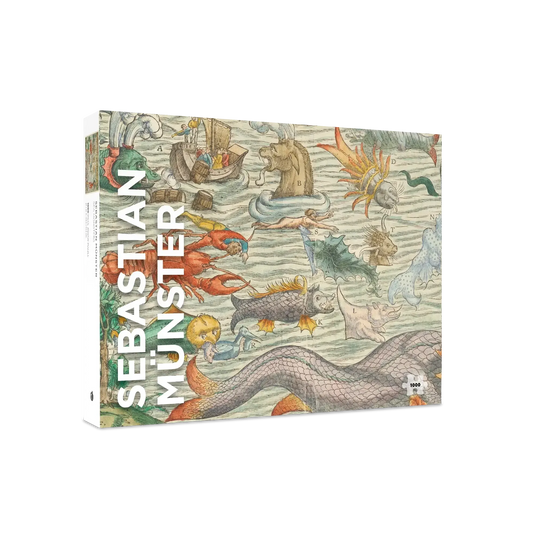 Sea Monsters by Sebastian Münster 1000 Piece Jigsaw Puzzle Pomegranate