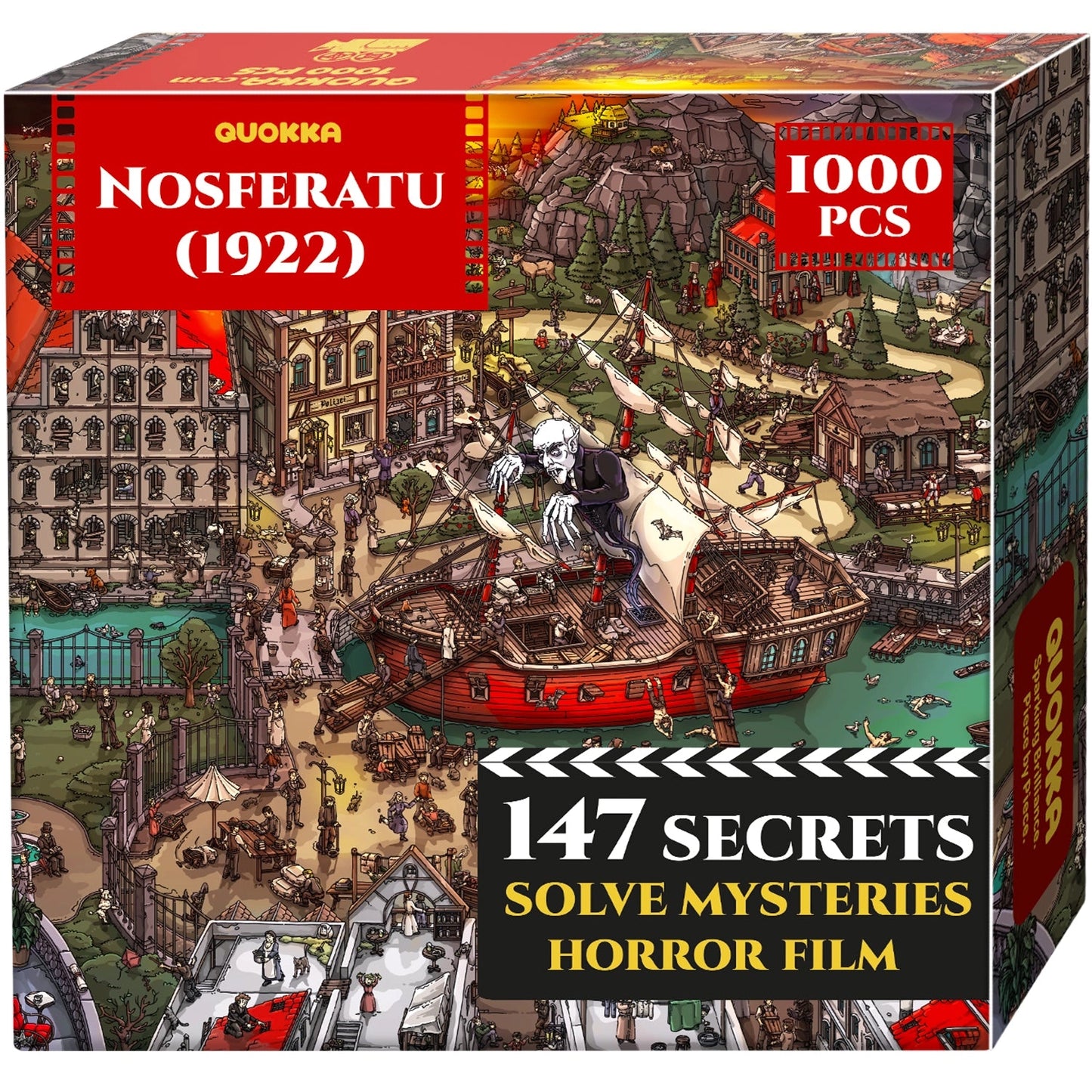 Nosferatu 1922 Mystery 1000 Piece Jigsaw Puzzle Quokka