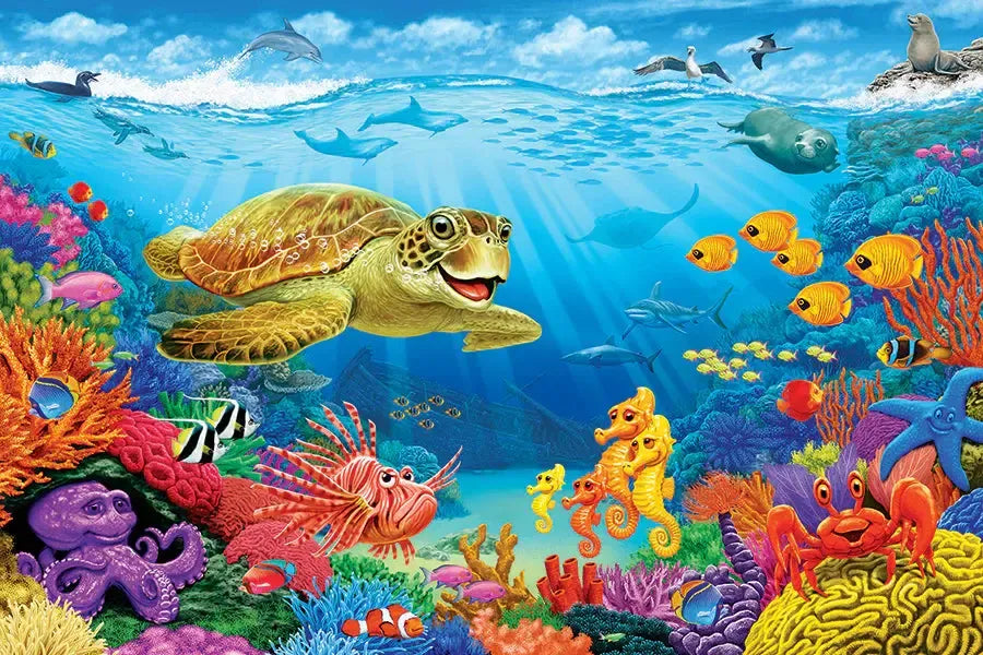 Ocean Reef 35 Piece Floor Jigsaw Puzzle Cobble Hill