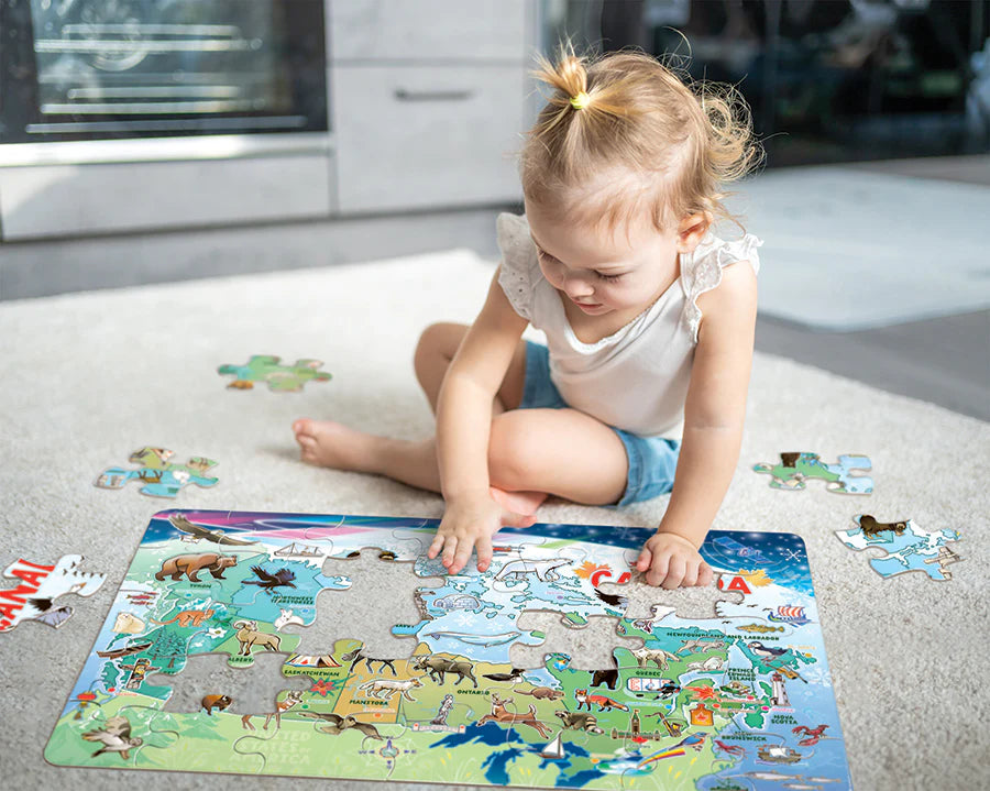 Map of Canada 35 Piece Floor Jigsaw Puzzle Cobble Hill