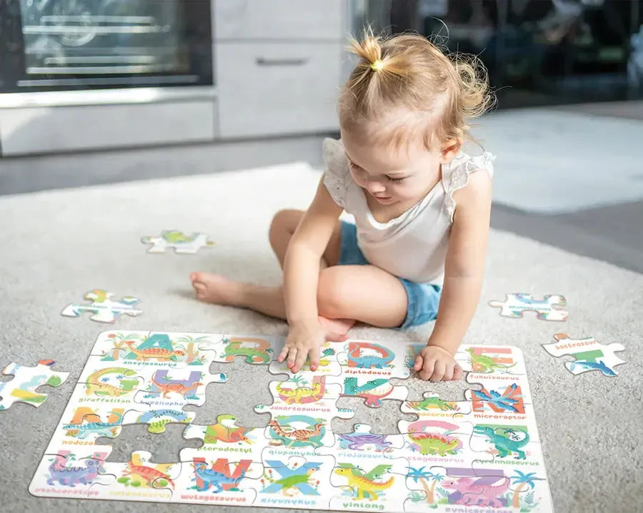 Dinosaur Alphabet 35 Piece Floor Jigsaw Puzzle Cobble Hill