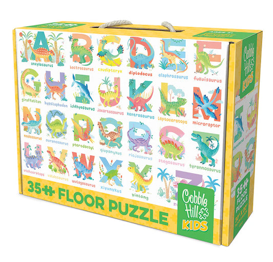 Dinosaur Alphabet 35 Piece Floor Jigsaw Puzzle Cobble Hill