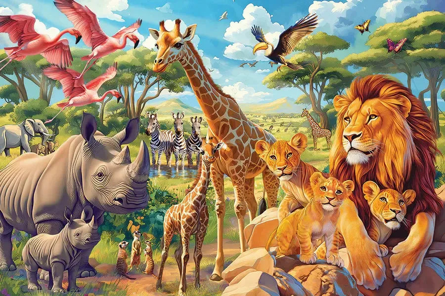African Plains 35 Piece Floor Jigsaw Puzzle Cobble Hill