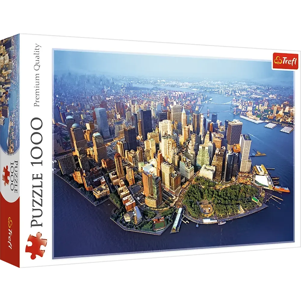 New York City Aerial View 1000 Piece Panoramic Jigsaw Puzzle Trefl