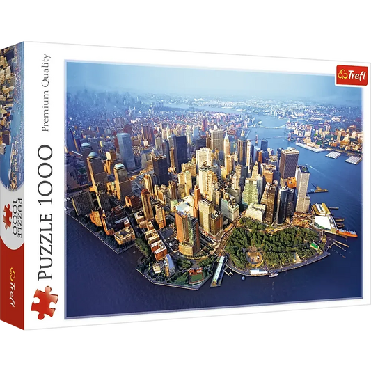 New York City Aerial View 1000 Piece Panoramic Jigsaw Puzzle Trefl