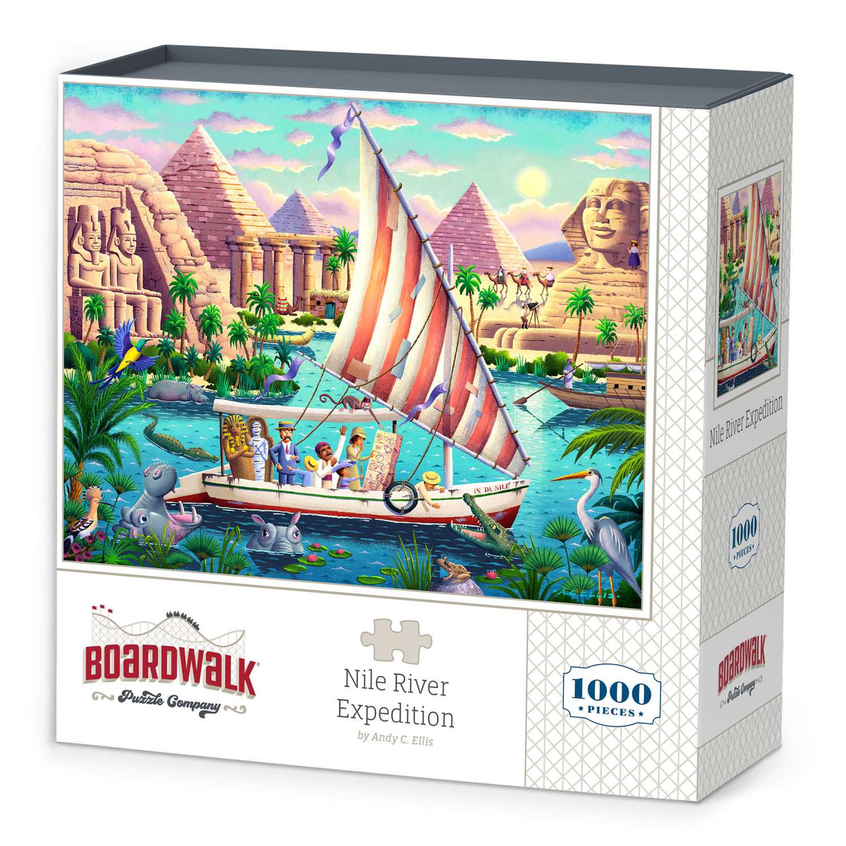 Nile River Expedition 1000 Piece Jigsaw Puzzle Boardwalk