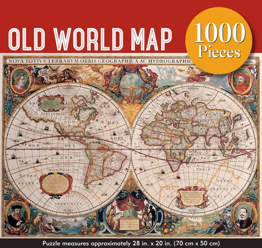 Old World Map 1000 Piece Jigsaw Puzzle Peter Pauper