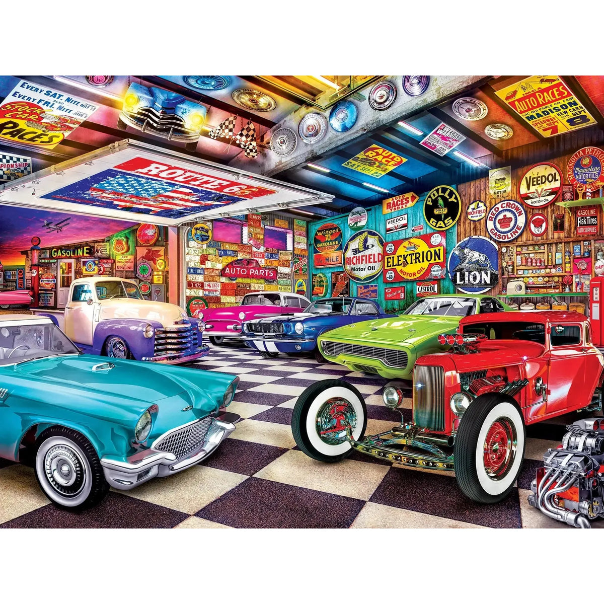 Collector's Garage Wheels 750 Piece Jigsaw Puzzle MasterPieces