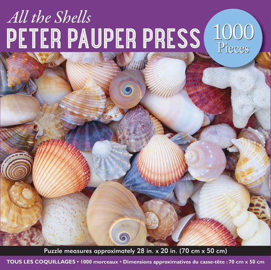 All the Shells 1000 Piece Jigsaw Puzzle Peter Pauper