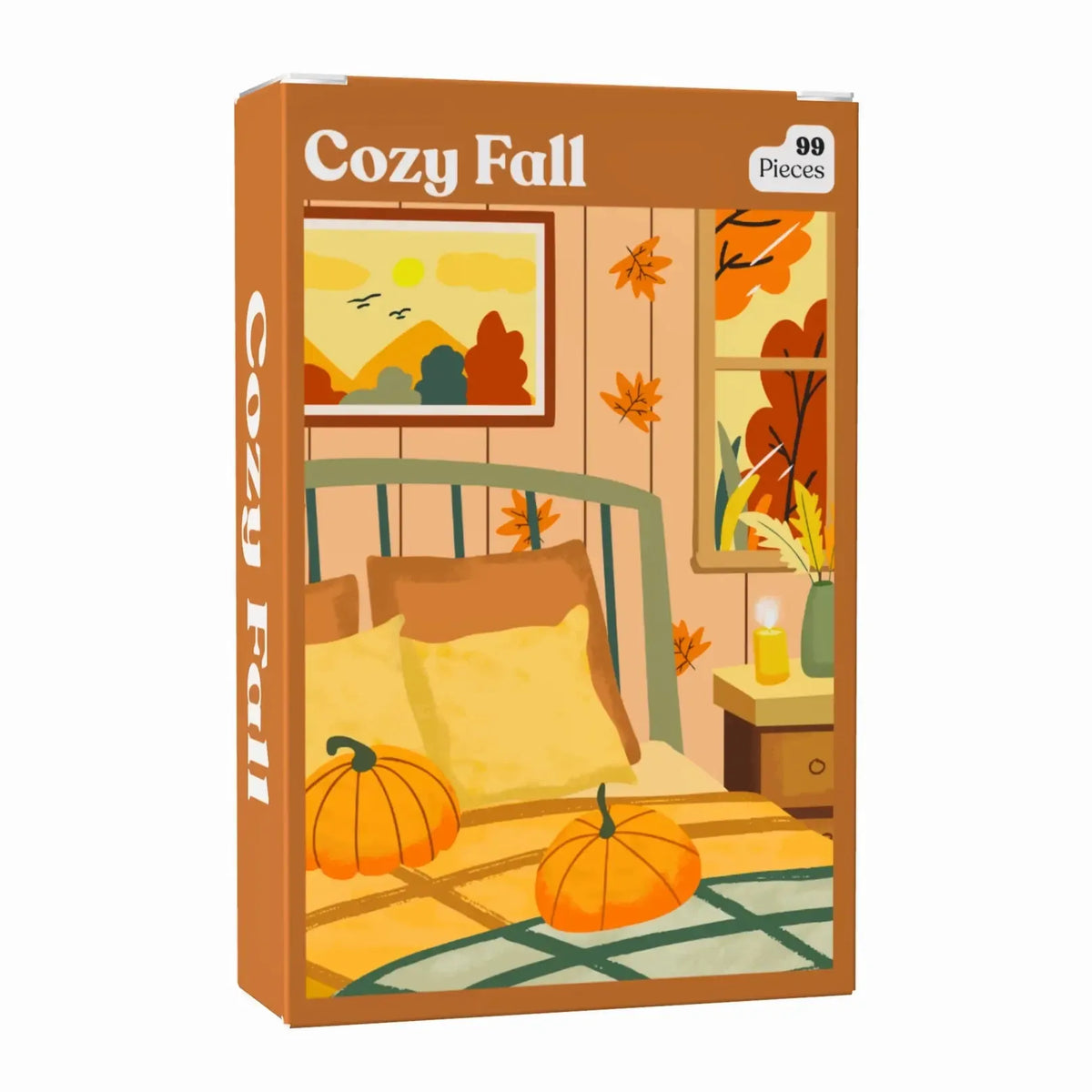 Cozy Fall 99 Piece Mini Jigsaw Puzzle Puzzledly