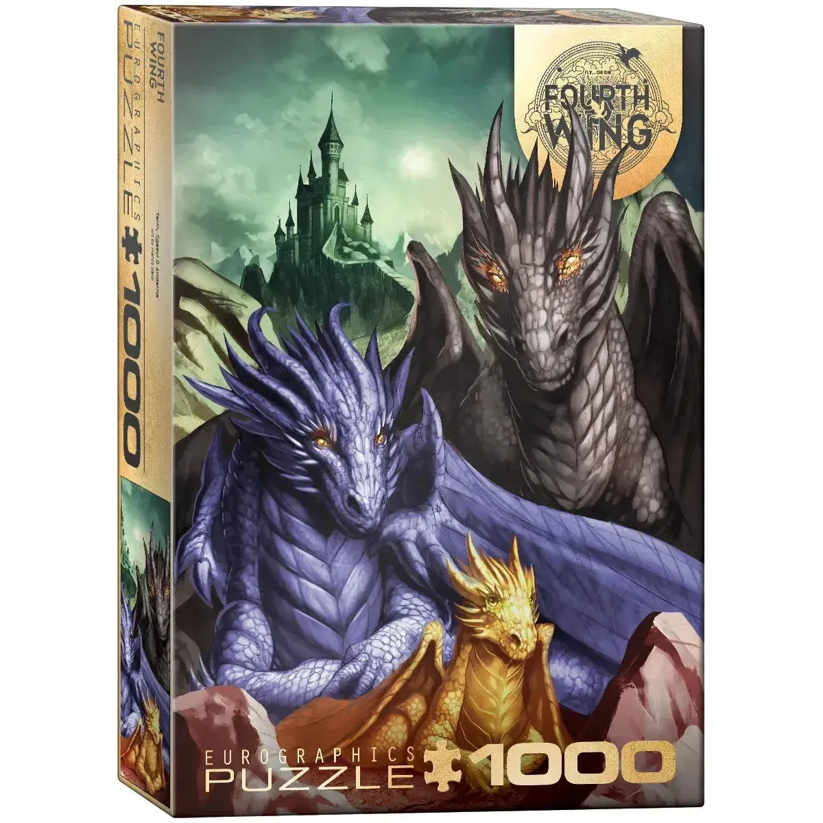 Tairn, Sgaeyl & Andarna Fourth Wing 1000 Piece Jigsaw Puzzle Eurographics