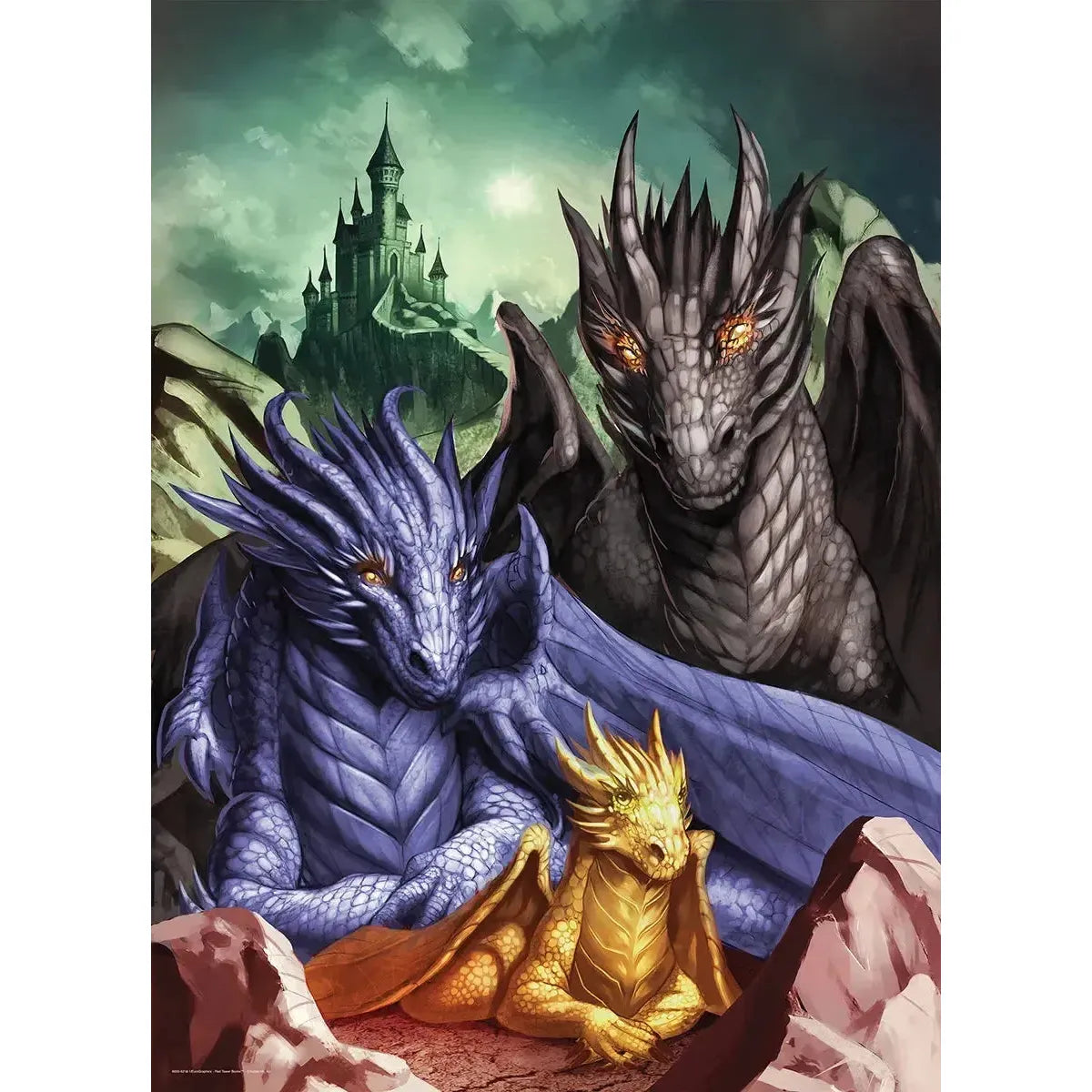 Tairn, Sgaeyl & Andarna Fourth Wing 1000 Piece Jigsaw Puzzle Eurographics