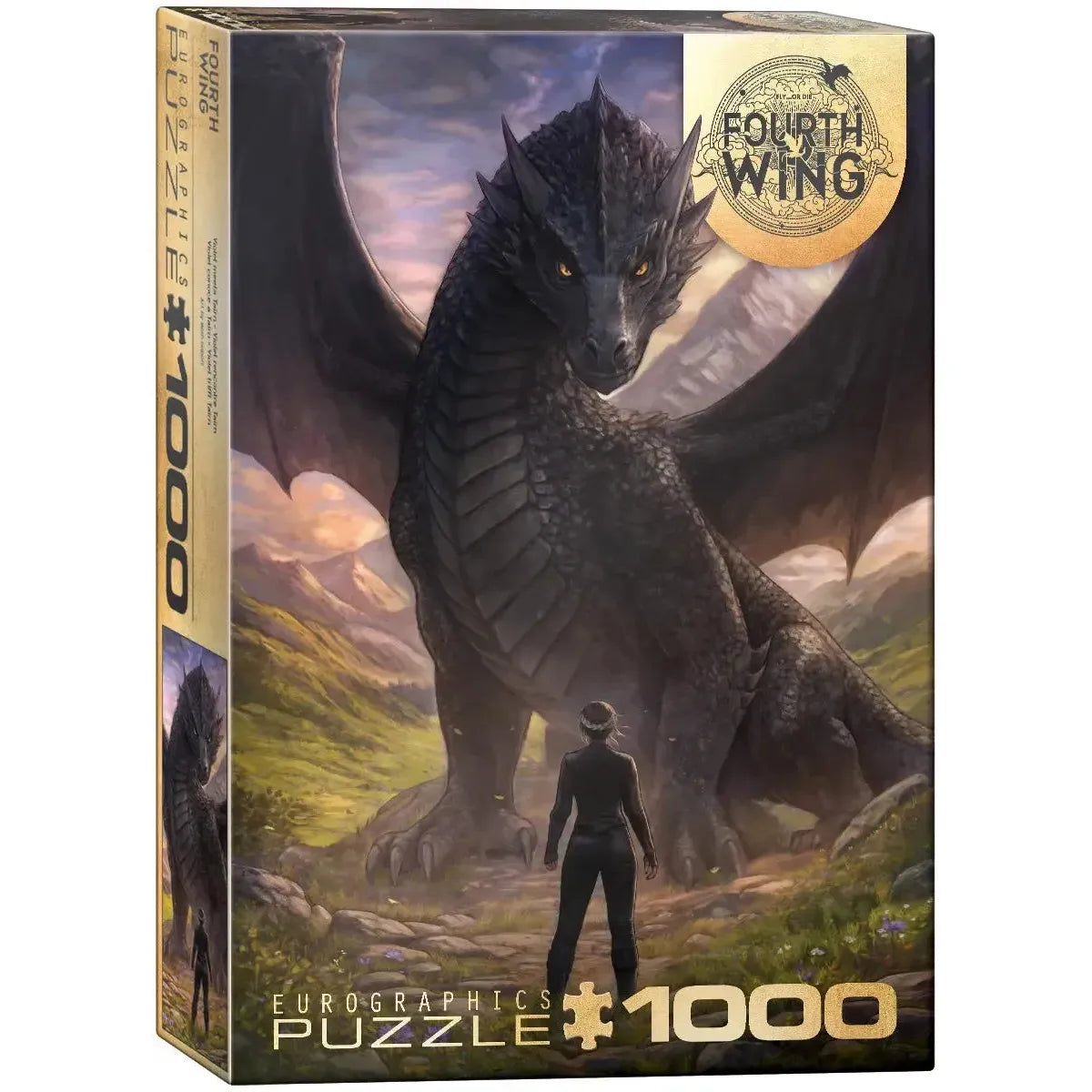 Violet Meets Tairn Fourth Wing 1000 Piece Jigsaw Puzzle Eurographics
