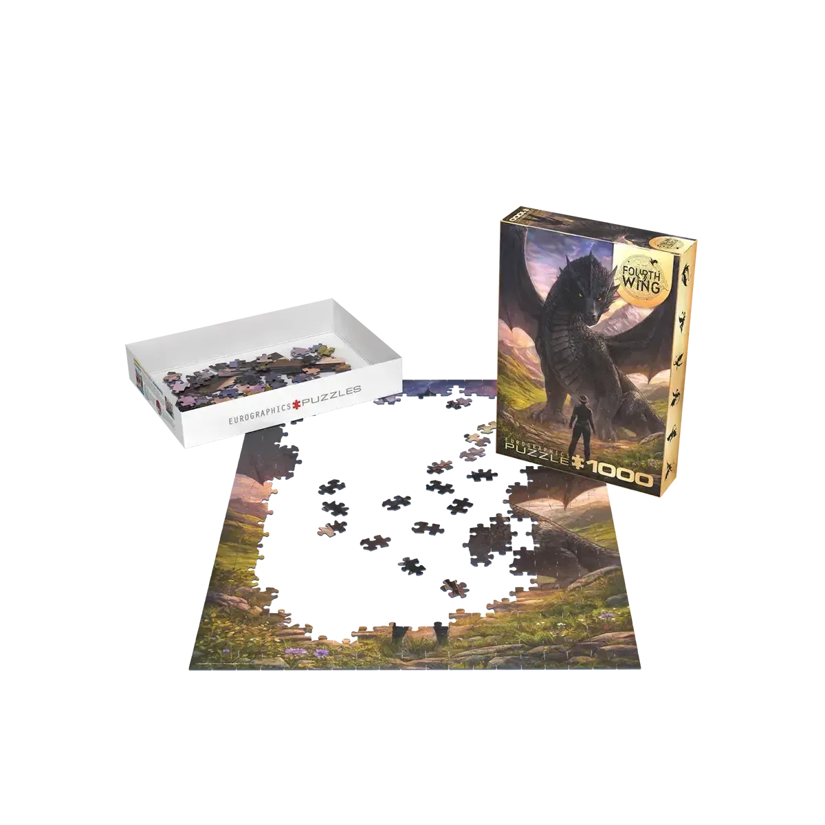 Violet Meets Tairn Fourth Wing 1000 Piece Jigsaw Puzzle Eurographics
