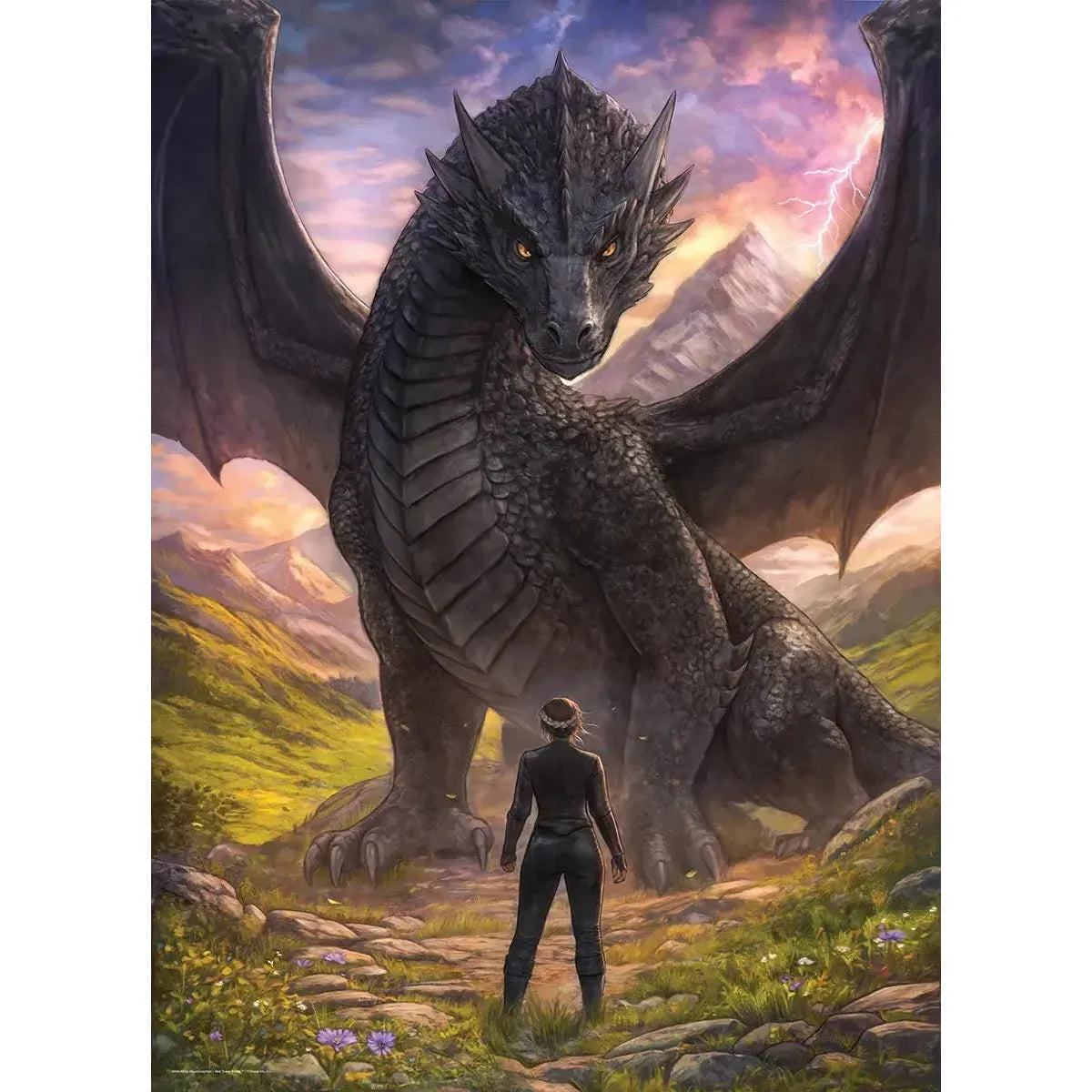 Violet Meets Tairn Fourth Wing 1000 Piece Jigsaw Puzzle Eurographics