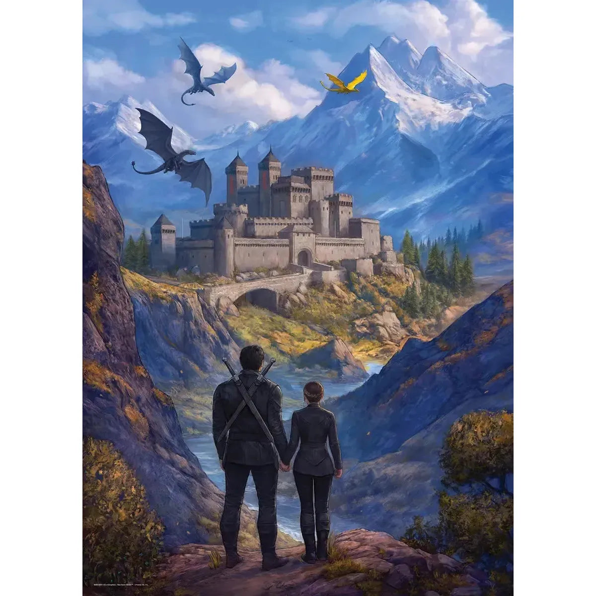 Violet & Xaden Fourth Wing 1000 Piece Jigsaw Puzzle Eurographics