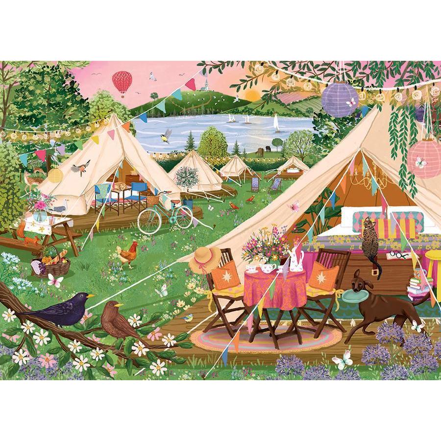Glamping 500 Piece Jigsaw Puzzle Cobble Hill