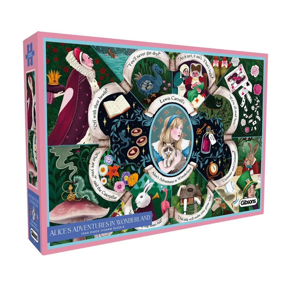Alice's Adventures in Wonderland 1000 Piece Jigsaw Puzzle Gibsons