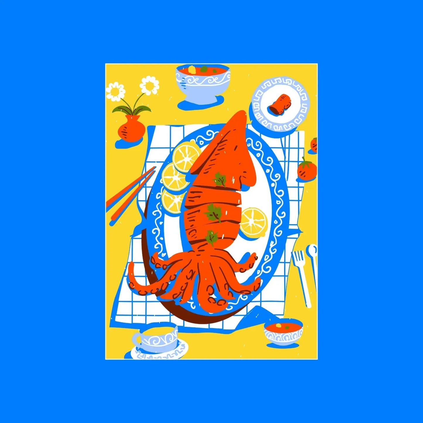 Calamari 99 Piece Mini Jigsaw Puzzle Puzzledly
