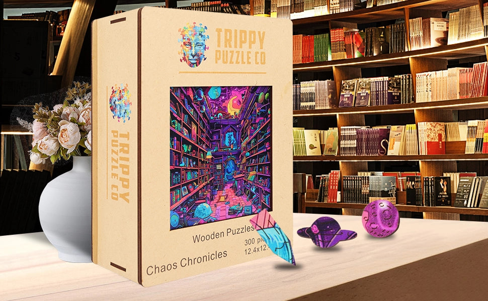 Chaos Chronicles 300 Piece Wooden Jigsaw Puzzle Trippy