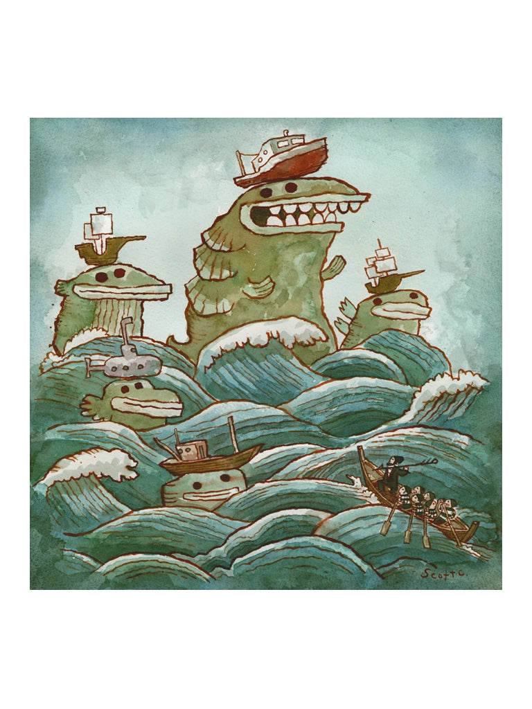 Serpents of the Sea 500 Piece Jigsaw Puzzle Scott C