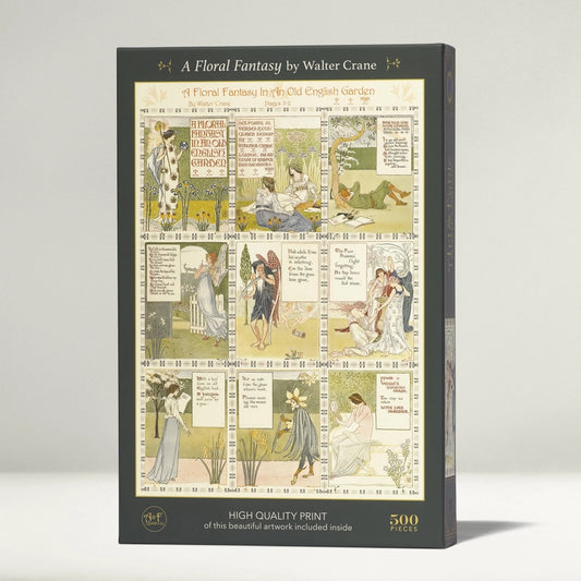 A Floral Fantasy By Walter Crane 500 Piece Premium Jigsaw Puzzle Art & Fable