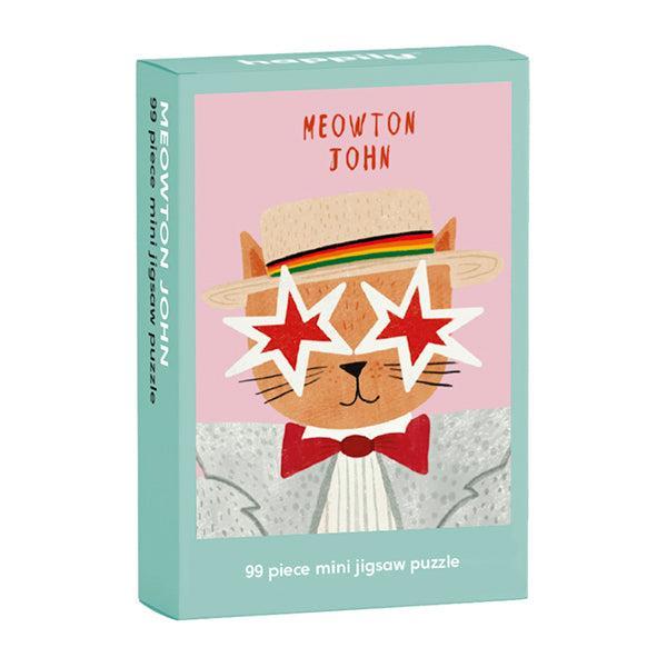 Meowton John 99 Piece Mini Jigsaw Puzzle Happily