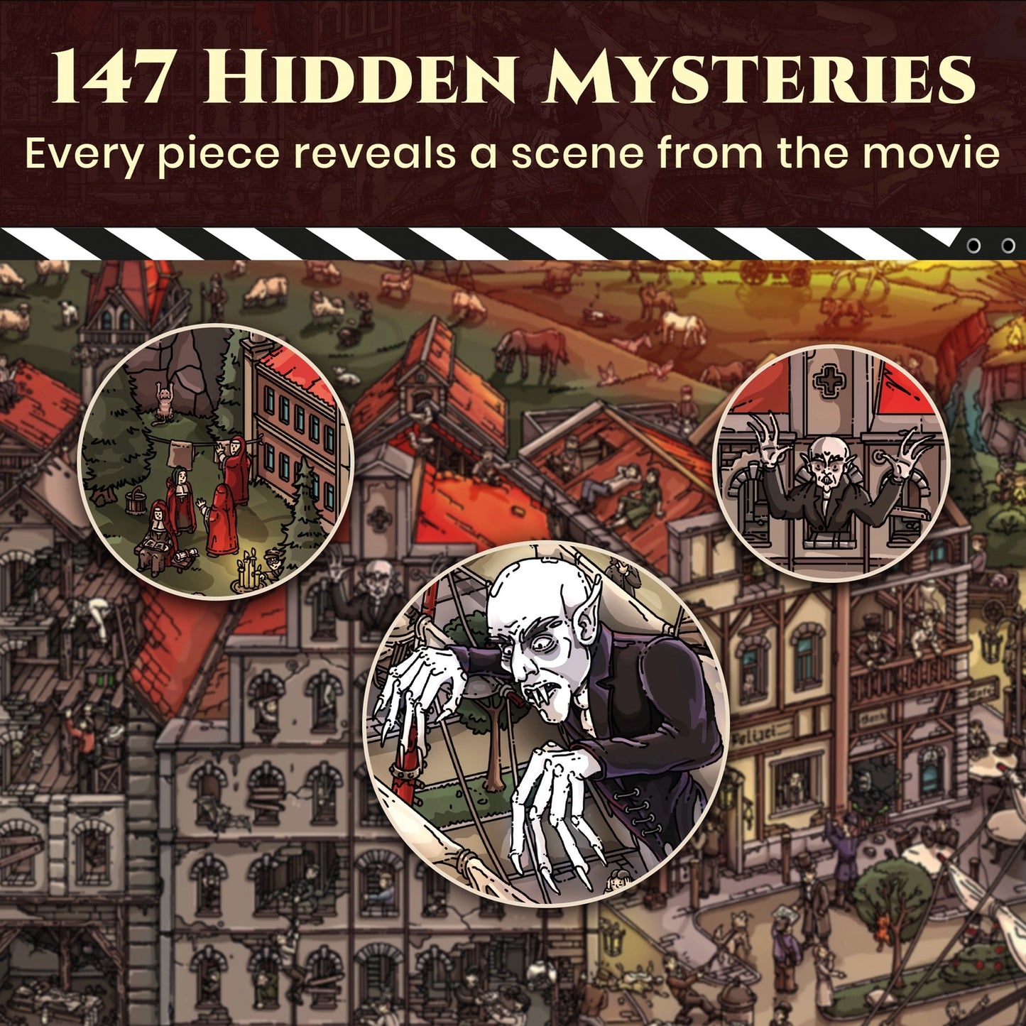 Nosferatu 1922 Mystery 1000 Piece Jigsaw Puzzle Quokka