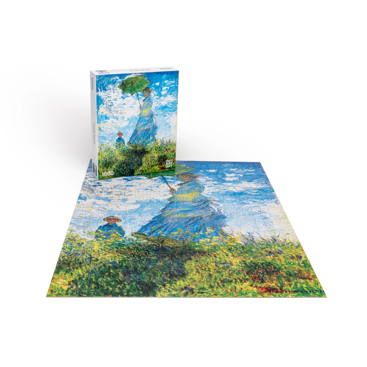 Woman with Parasol by Monet 1000 Piece Jigsaw Puzzle TIAD