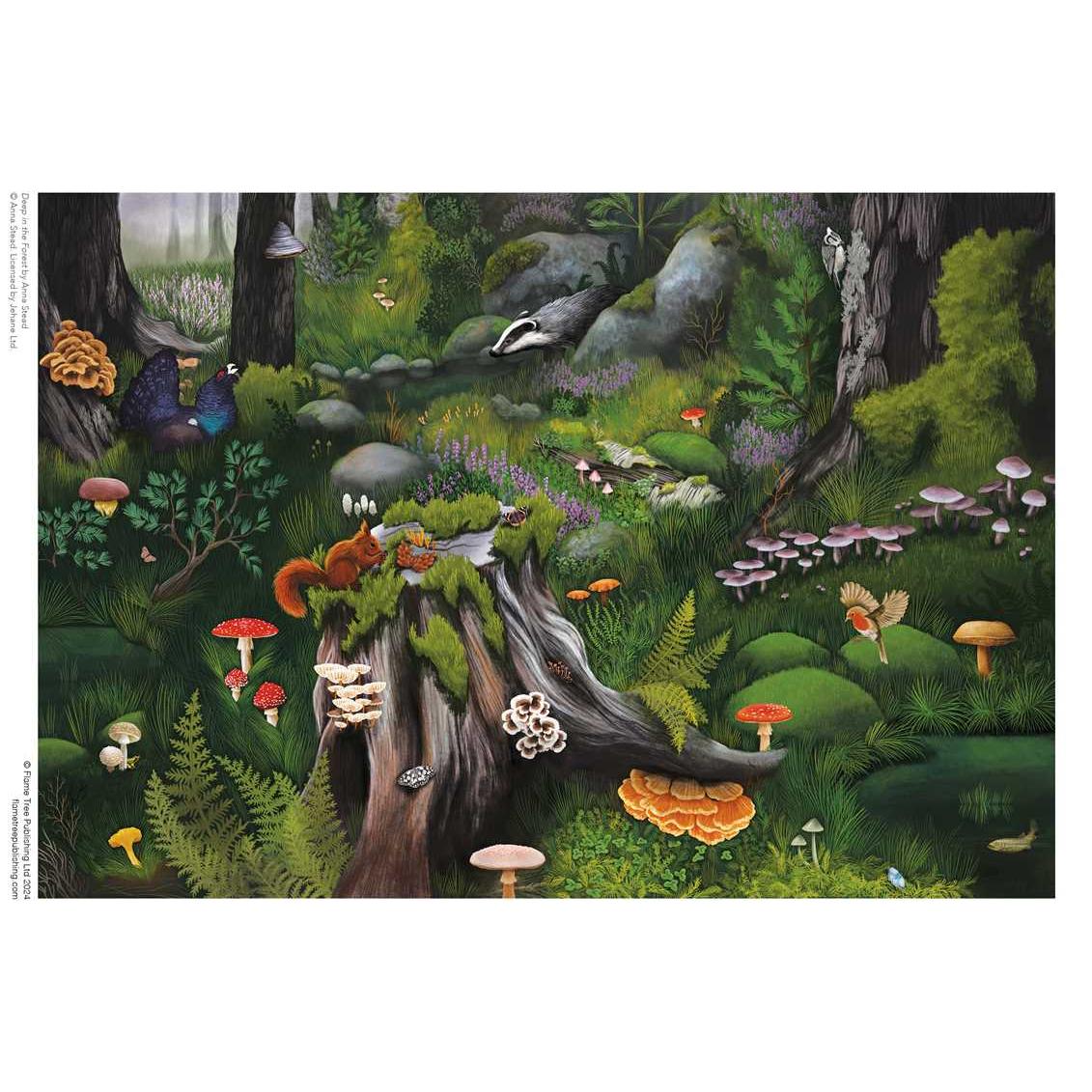 Deep in the Forest by Anna Stead 1000 Piece Jigsaw Puzzle Flame Tree