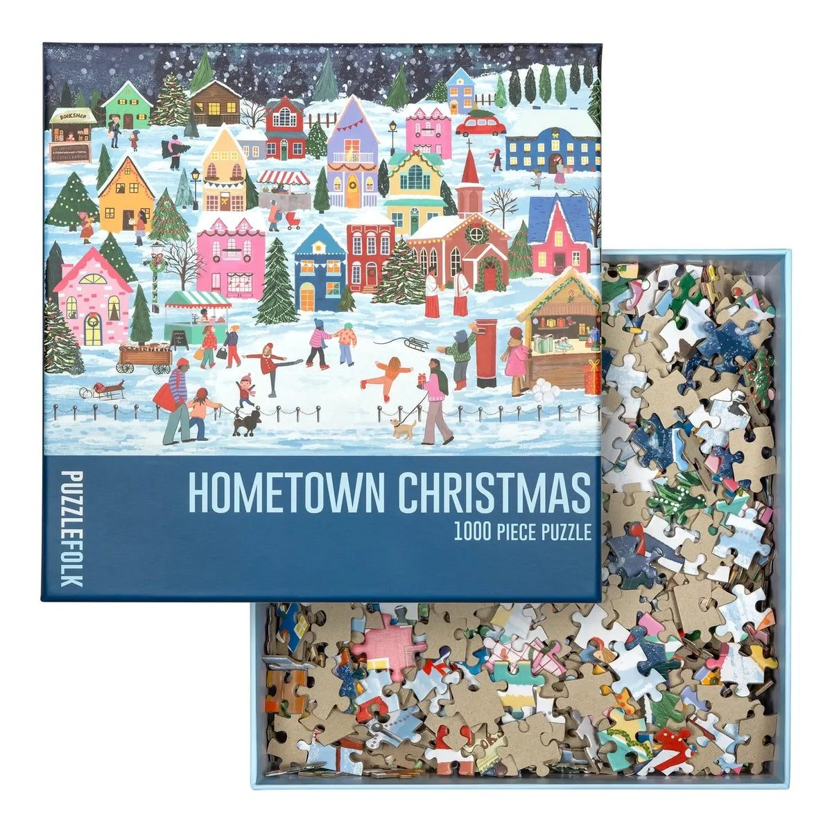Hometown Christmas 1000 Piece Jigsaw Puzzle PuzzleFolk