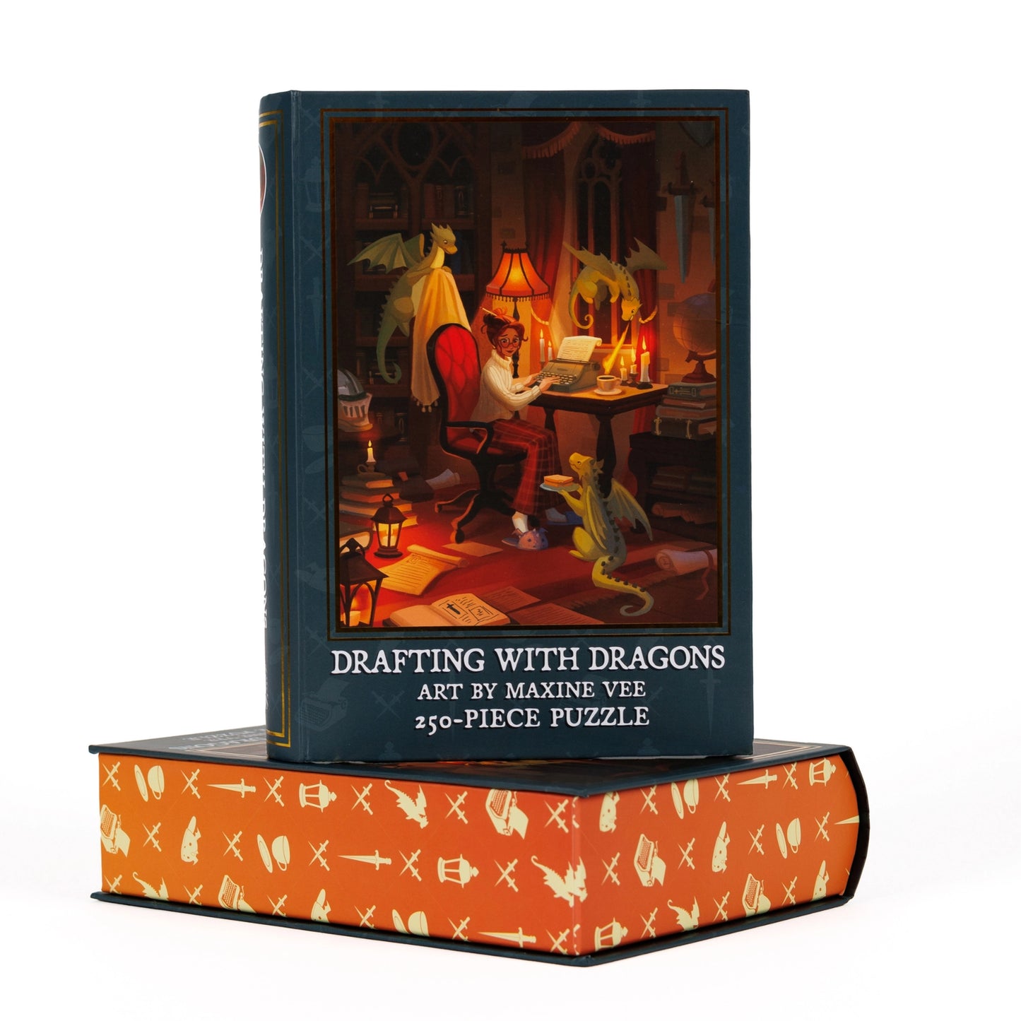 Drafting with Dragons by Maxine Vee 250 Piece Jigsaw Puzzle KOT